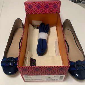 Tory Burch Maritime Ankle-Wrap Ballet Flats